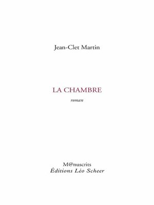 cover image of La chambre